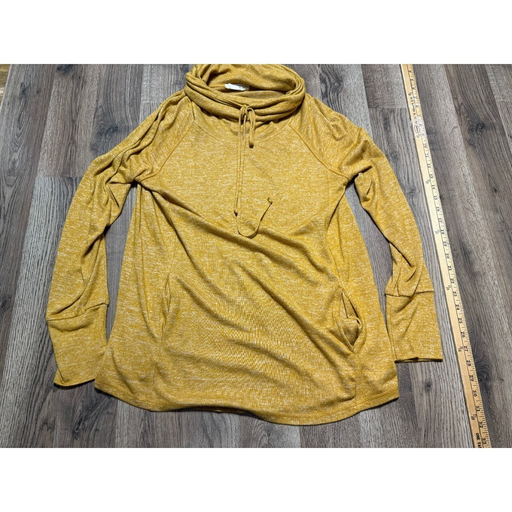 Mustard Seed Sweater, Women's Size Large, Yellow, Long Sleeve, Turtleneck